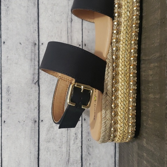 Seven Dials-Berenice Platform Sandals Black Size 5.5M - Picture 4 of 10